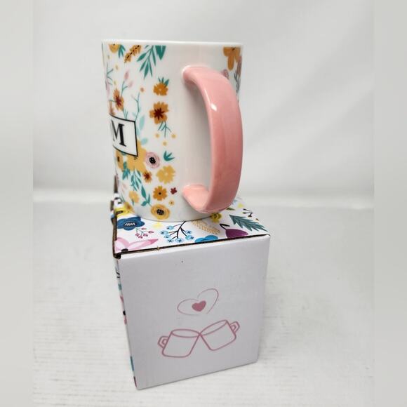 Mom Coffee Cup  Ceramic Gift Mother's Day Birthday Floral Gift New in Box - Picture 4 of 7